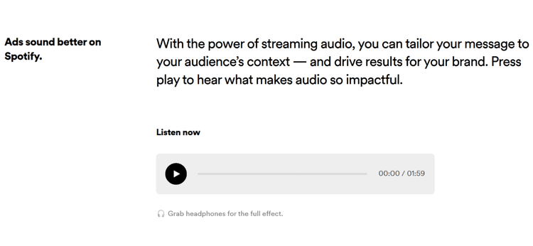 Spotify ad programs