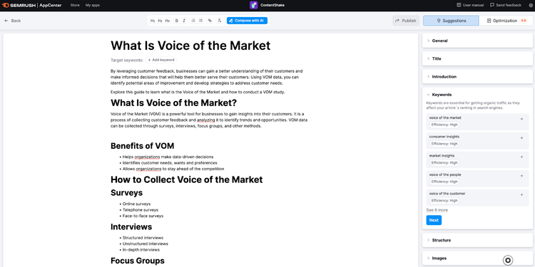 ContentShake for startup content marketing