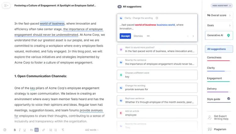 Grammarly app