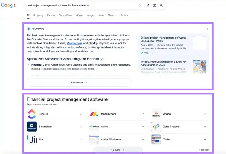 SERP features