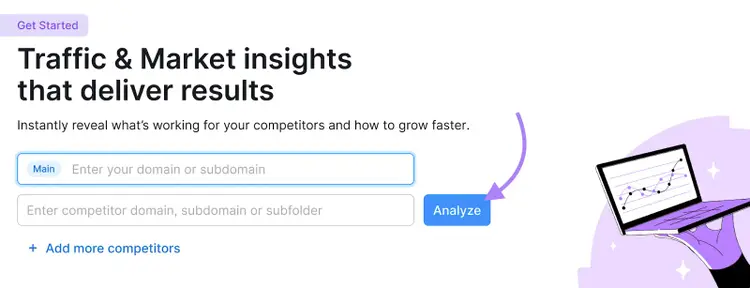 Traffic and Market toolkit start page.