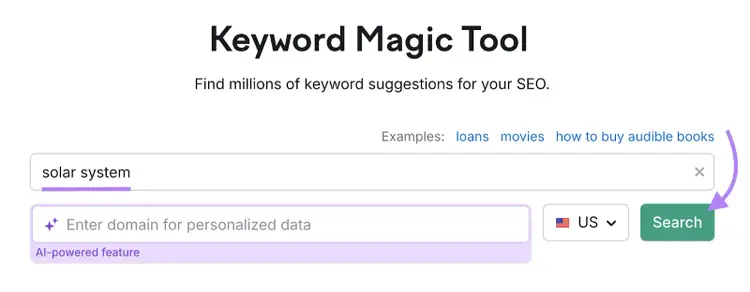 search for keyword in tool