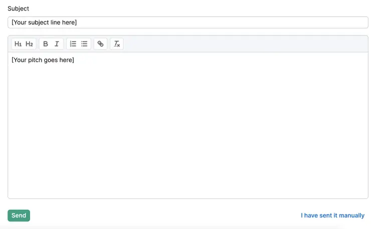 Email builder tool