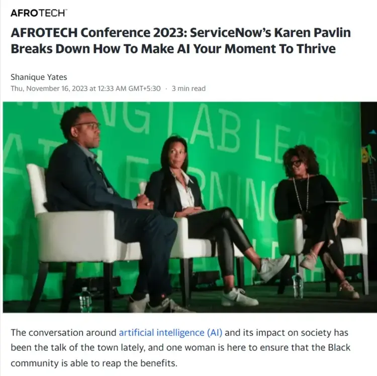 AFROTECH Conference 2023 discussion on the AI summary