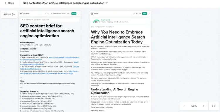 Semrush's Content Toolkit organizes everything into boards.