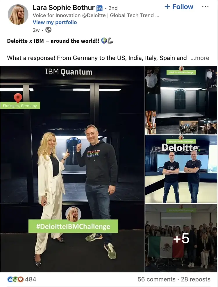 Thought leadership example: Lara Sophie Bothur from Deloitte