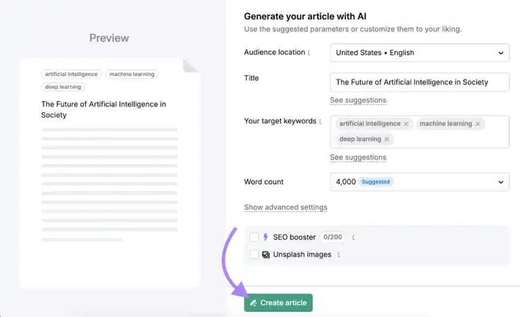 Settings page is autofilled for approval.
