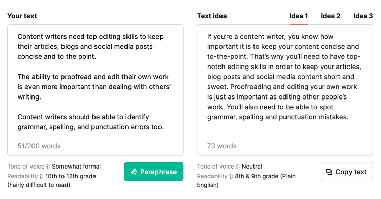 free paraphrasing tool