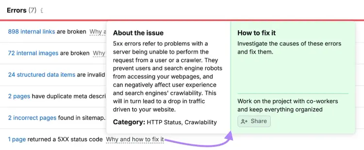 The pop up explains more about the problem and steps to fix it.