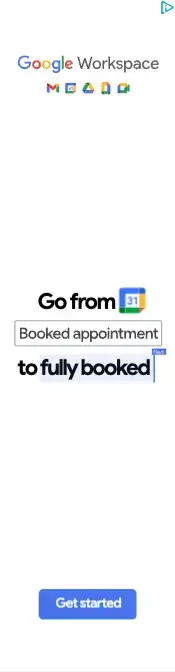 Google’s display ad for Google Workspace suite