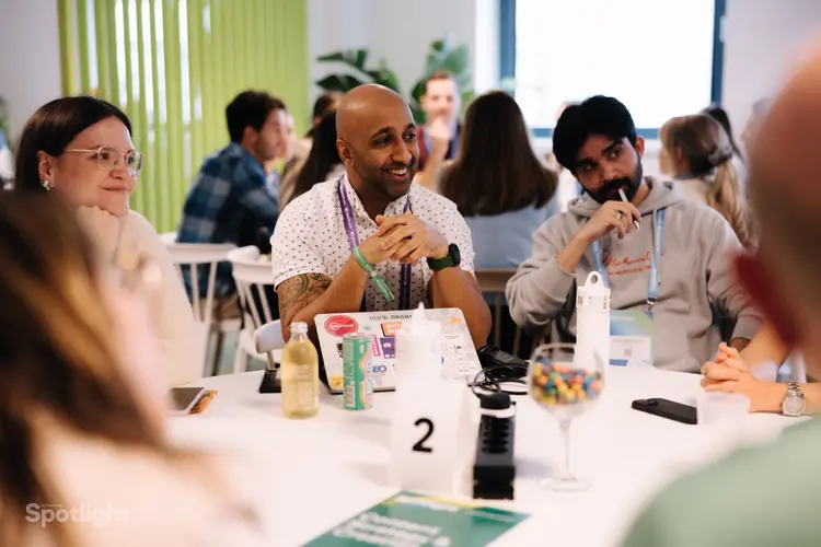 Group of marketers at a Spotlight networking event roundtable discussion