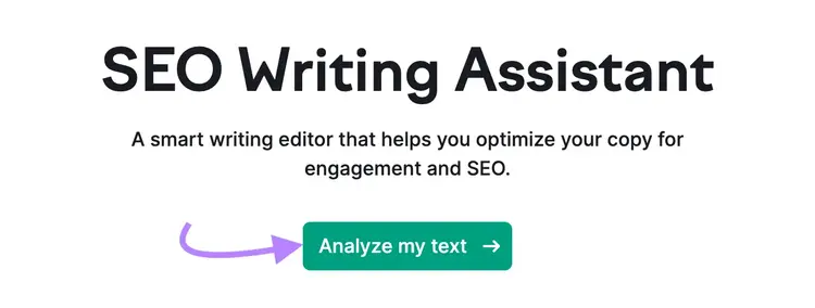 SEO Writing Assistant tool