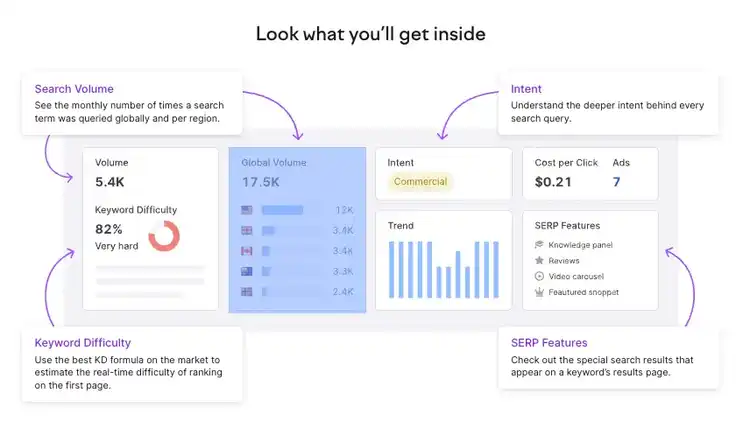 Keyword Overview Tool page