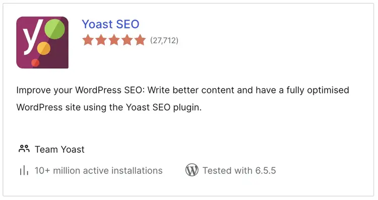 Yoast SEO plugin overview