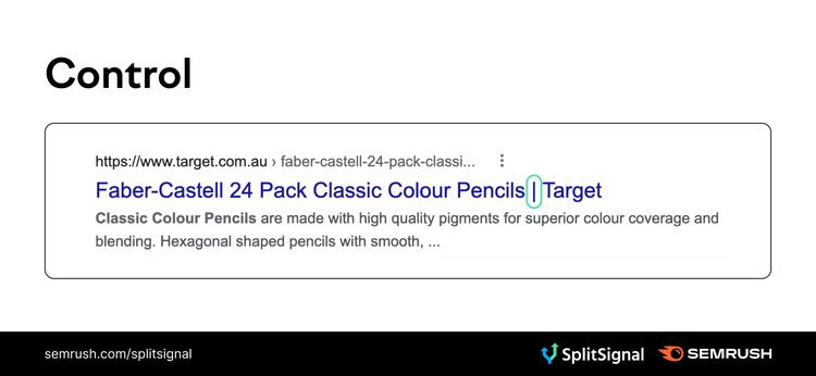 Target product listing for Faber-Castell 24 Pack Classic Colour Pencils with pipe separator
