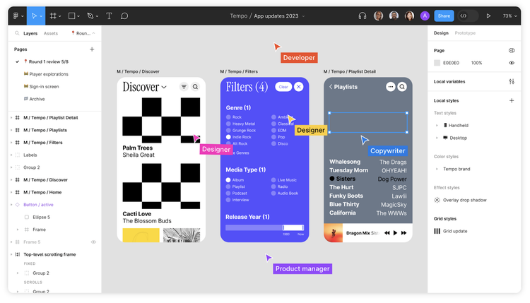 Figma' user interface