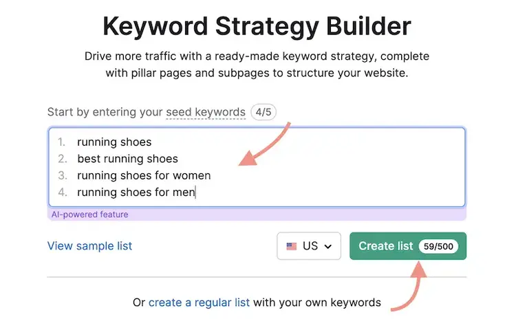 keyword strategy builder