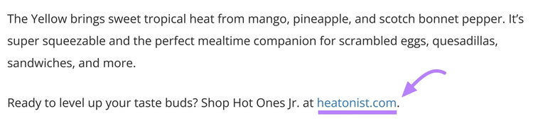 an example of a link from First We Feast to heatonist.com
