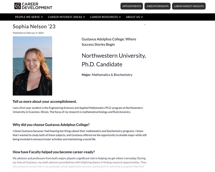 Gustavus Adolphus College student question and answers page sharing their experience.