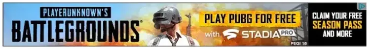 A static display ad on a website