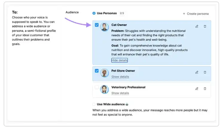Creating a brand voice with Semrush Content Toolkit