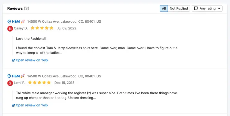 “Review Management” section
