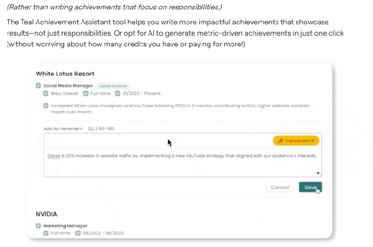A gif walks through a tool's capabilities in real time.