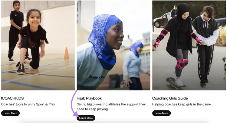 Nike pdf content reflects content marketing strategy