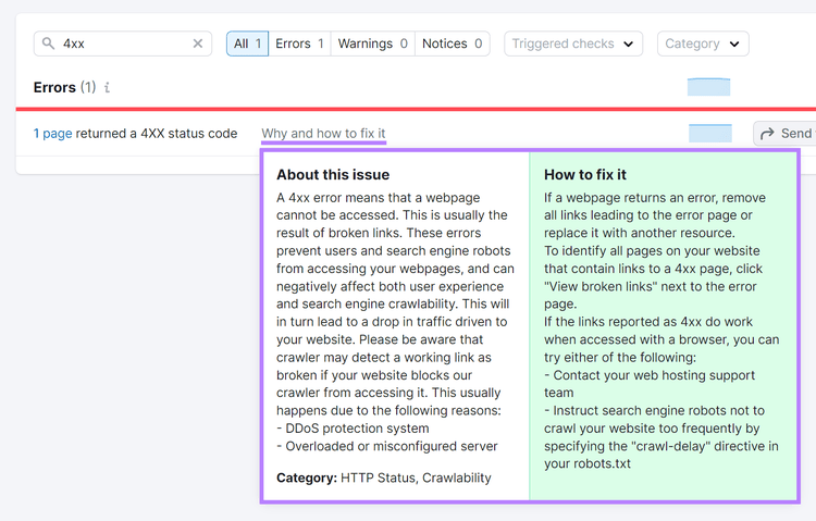 Why and how to fix it text clicked and popup highlighted.