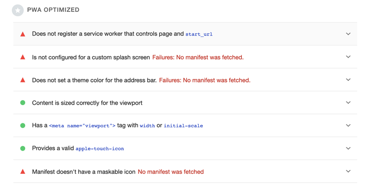 suggestions for improving overall PWA performance