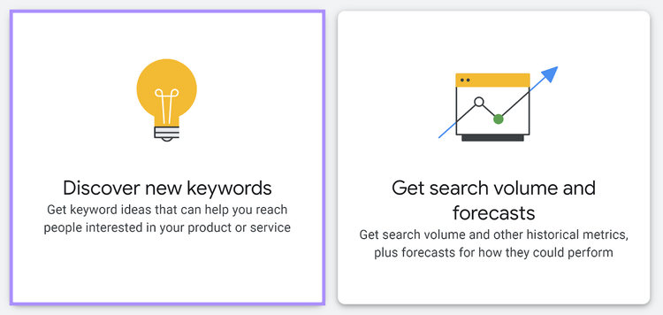 Keyword Planner's "Discover new keywords" option that let's you discover keywords using a website URL