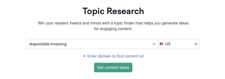 Researching your topic