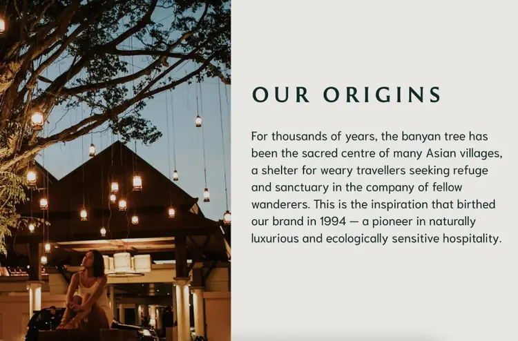 Barnyard Tree's "Our Origins" section