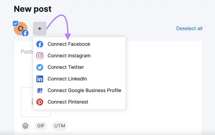 Schedule posts with Social Poster tool