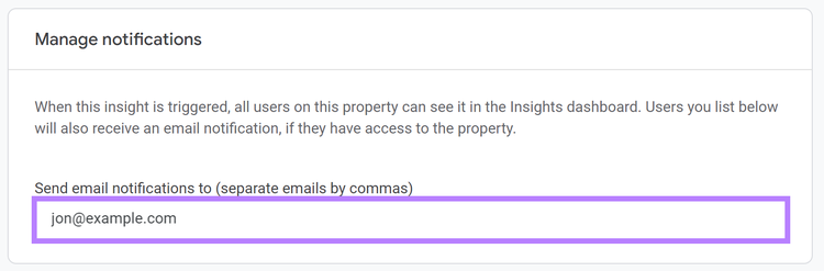 Email entered in input field and highlighted.