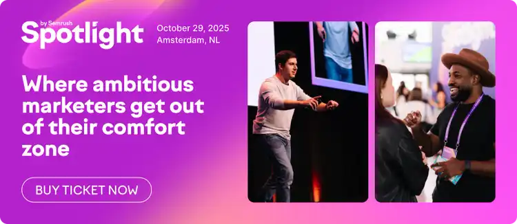 Spotlight event promotion for Amsterdam October 29 with networking photos