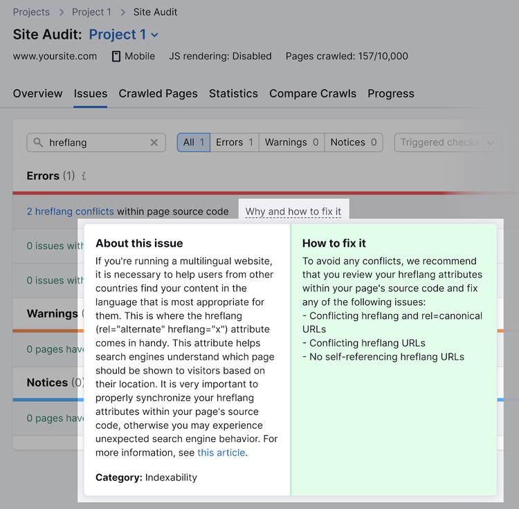 Why and how to fix it section