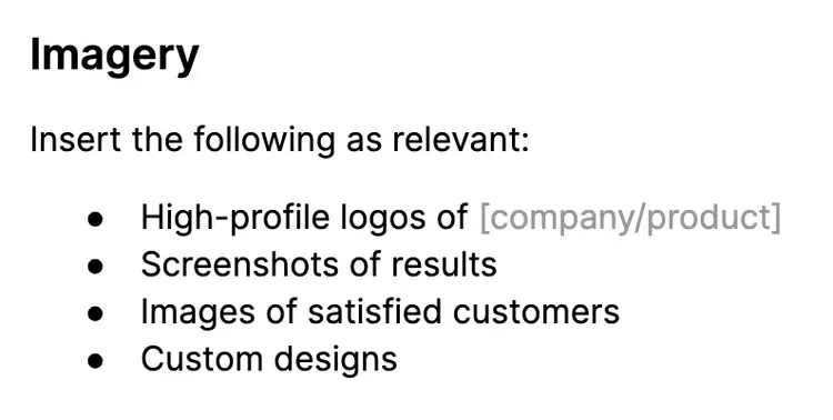 A case study imagery examples