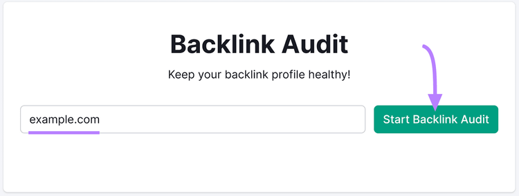 Backlink Audit tool