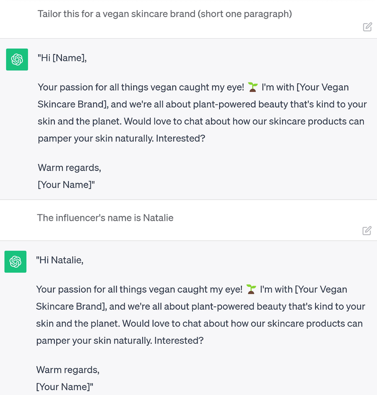 An example of providing more details to ChatGPT to improve its response