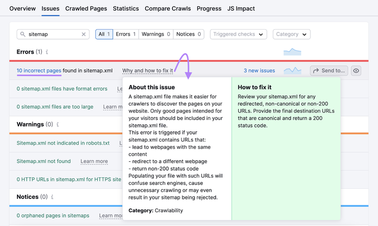 opened why and how to fix it link shows more about the issue and how to fix it