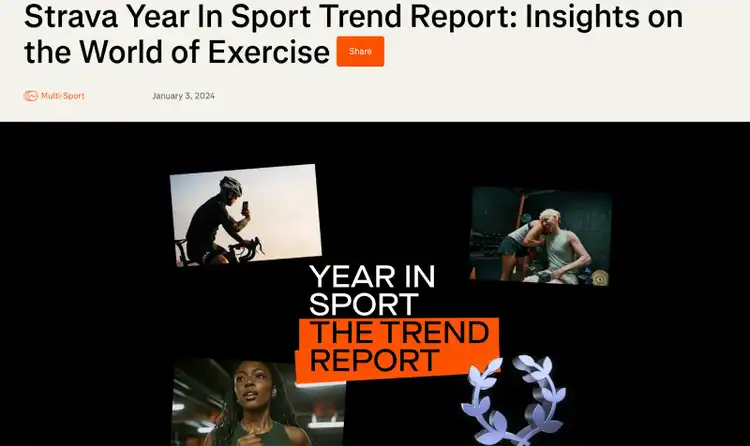 Strava - original content example