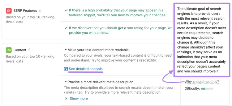 why should I do this? pop up highlighted