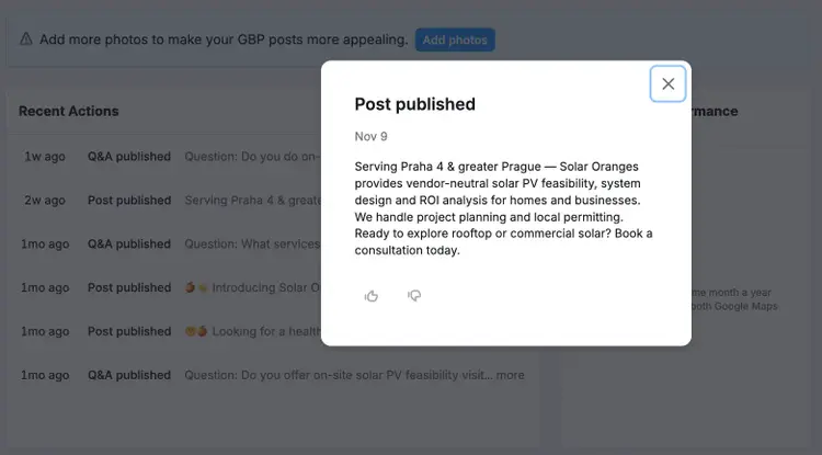 Semrush Local Toolkit - keeping your GBP profile active with the AI agent