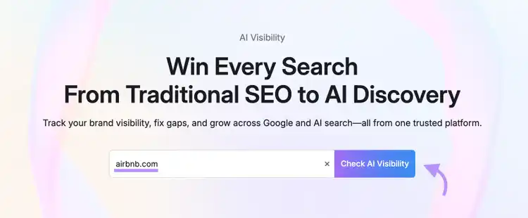 AI Visibility tool for tracking brand presence in Google and AI search results