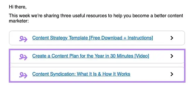 Semrush's further resources for understanding what a content syndication is