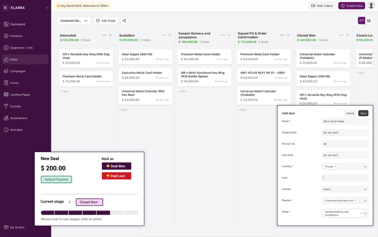 deskera crm pipeline
