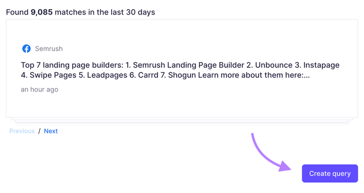 Brand Monitoring query