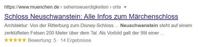 Suchergebnis: Neuschwanstein-Schloss mit Informationen