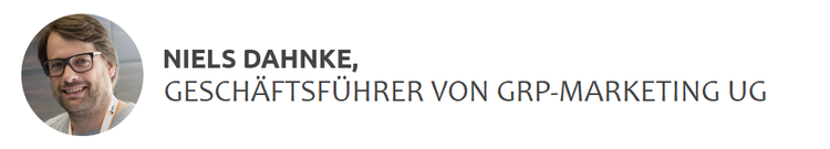 Profil Niels Dahnke, Geschäftsführer GRP-MARKETING UG